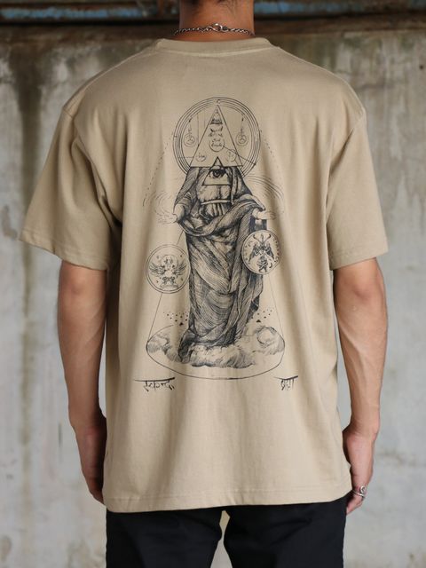 "DARK MATTER" S/S TEE / "DARK MATTER" Tシャツ (サンド)