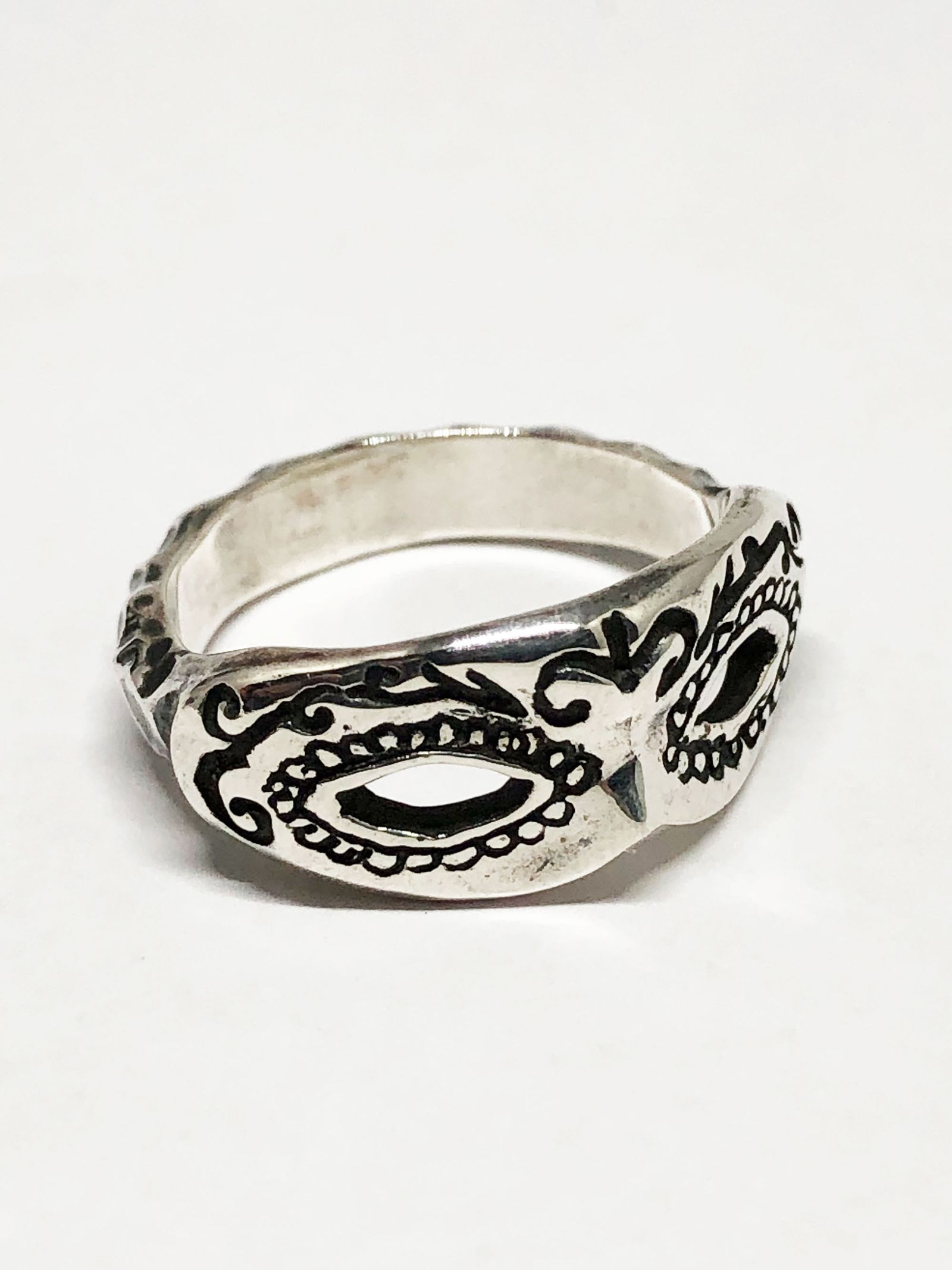 galcia - CATRINA MASK RING (SILVER925) | SKANDA