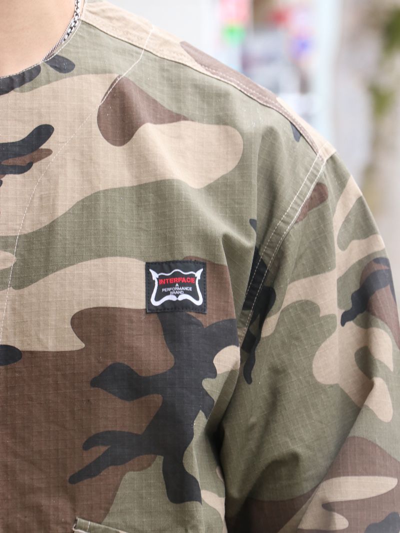 HERRINGBONE SHIRT JAKET (CAMO)