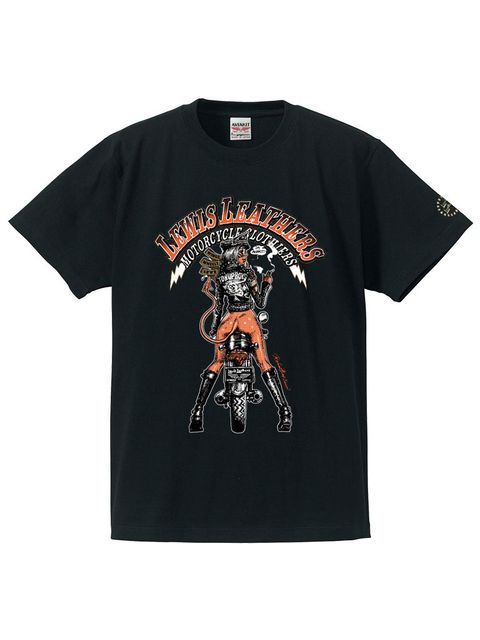 EROSTIKA × LEWIS LEATHERS "vol.2" S/S T-SHIRTS (BLACK)