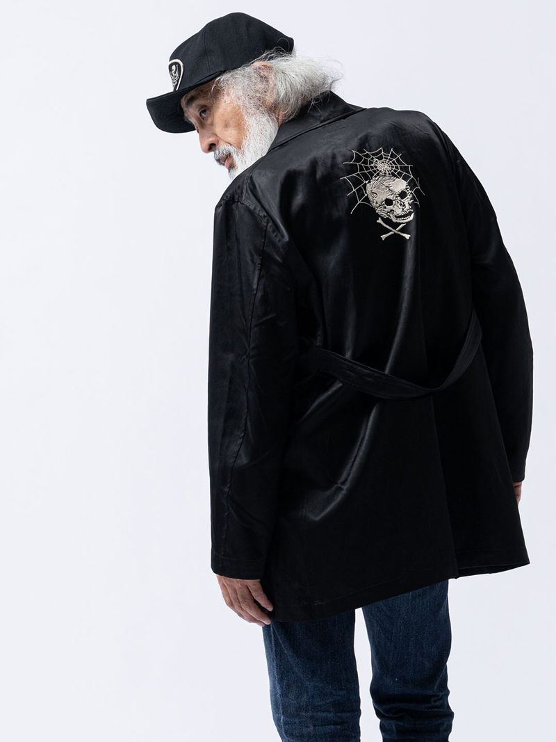 BLACK DENIM TRUCKER CAP (DEEP BLACK)