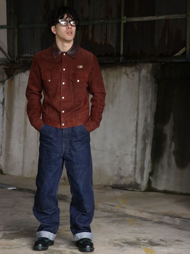 Lewis Leathers - 【受注オーダー】ウエスタンジャケット / #988 WESTERN JACKET (BROWN SUEDE) |  SKANDA