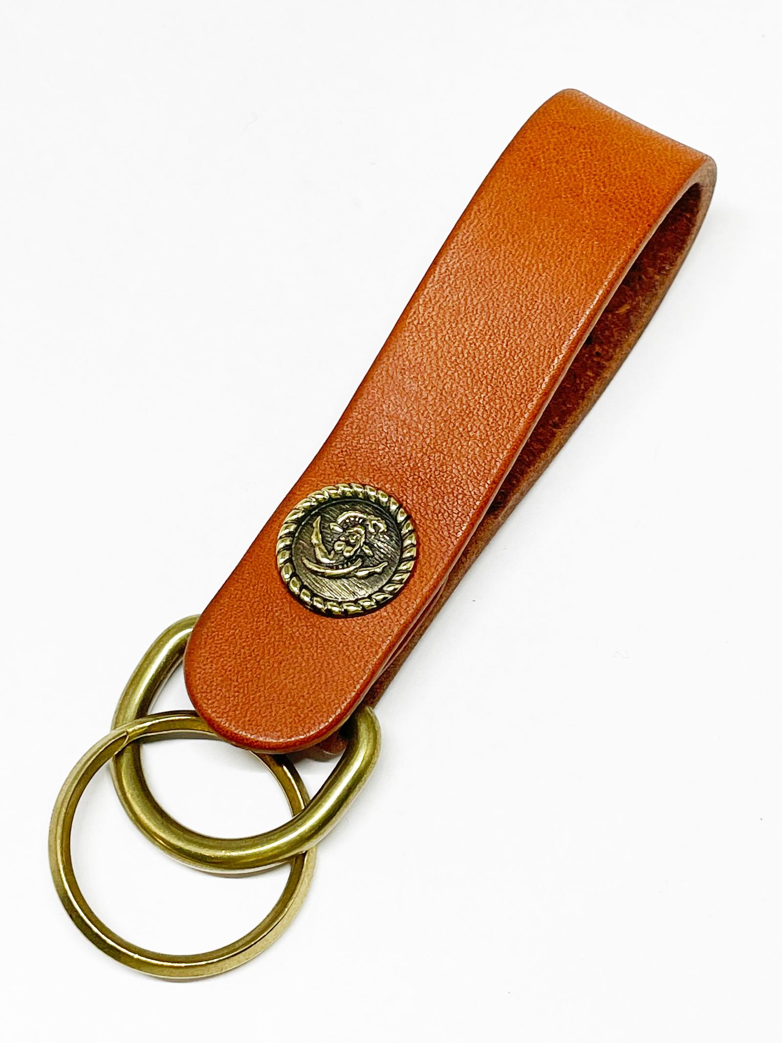 LVC x SKANDA LEATHER LOOP HOLDER "NUTURAL"
