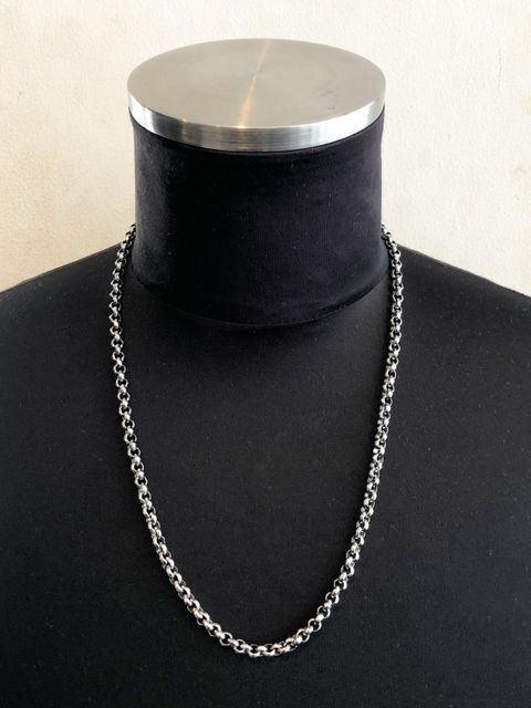 ROLL CHAIN 60cm (厚み 約2.4mm , 幅約5.6mm) (SILVER925)