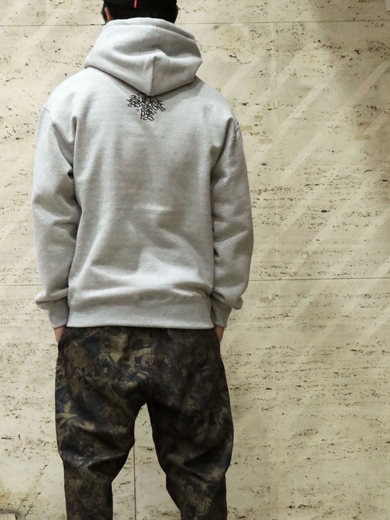 MOZYSKEY×SKANDA "疾風迅雷" PARKA (GRAY) / 別注パーカー (グレー)