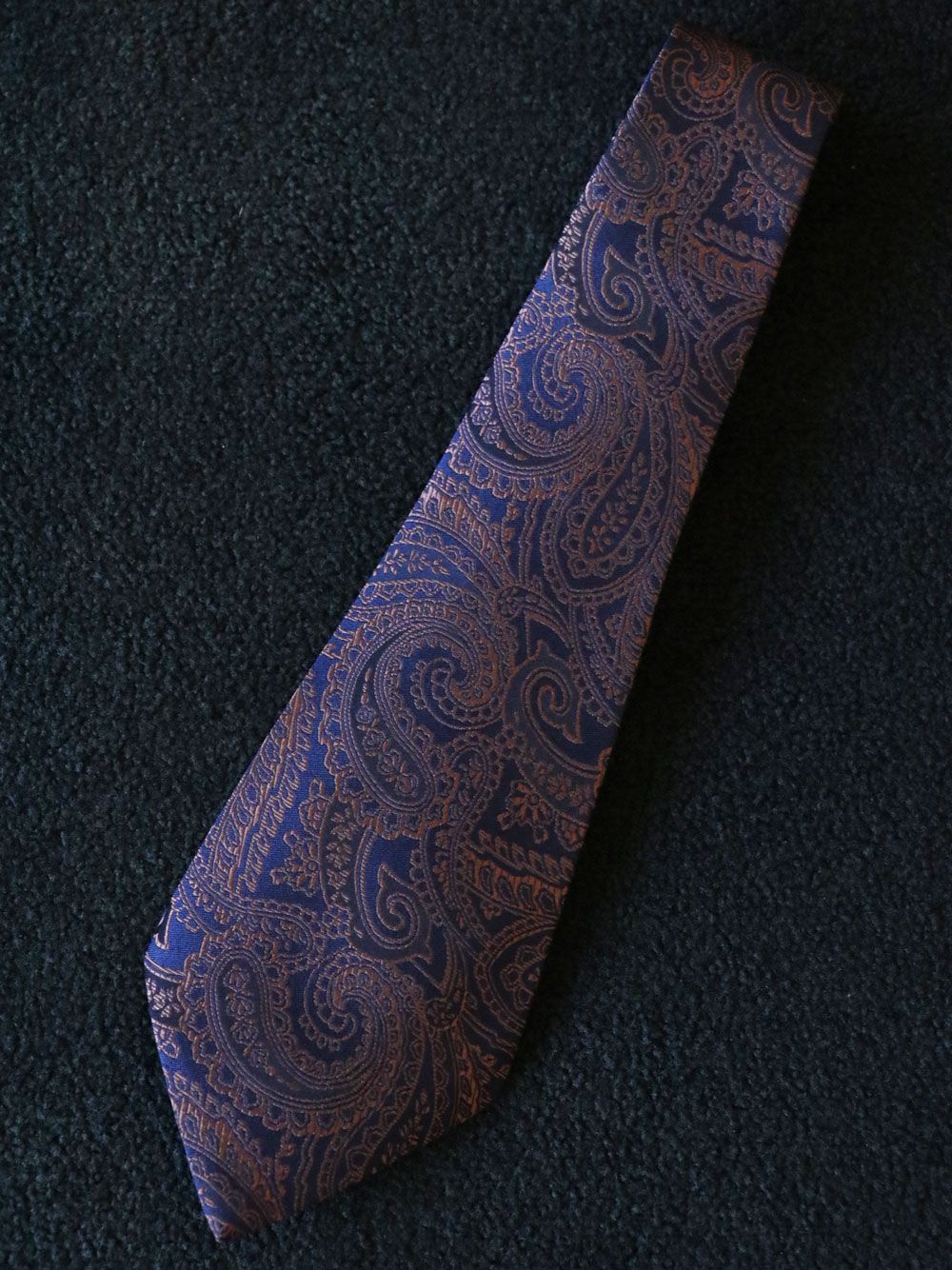 blacksign ペイズリーネクタイ　ネイビー BLACK SIGN - PAISLEY NECK TIE (NAVY) | SKANDA