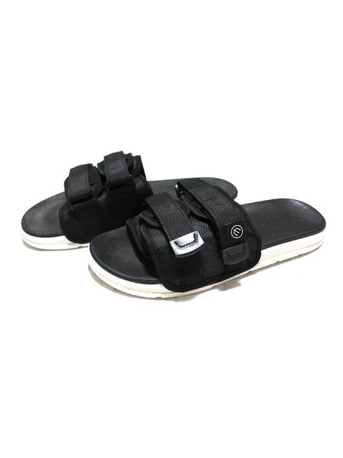 W STRAP SANDAL (BLACKxWHITE)