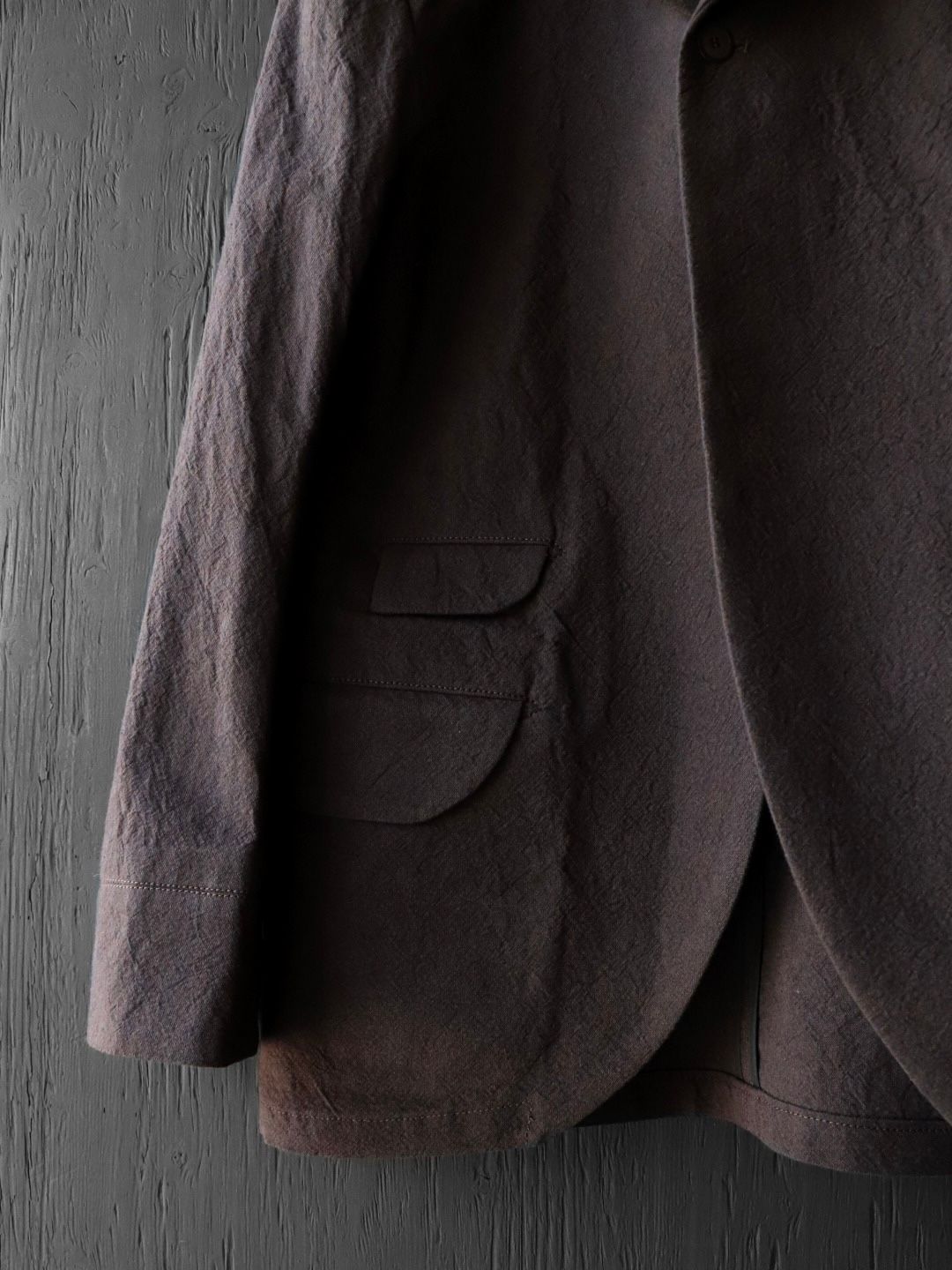 ANCIENT CLOTH BUTLER A JACKET (DEAD LEAF BROWN)