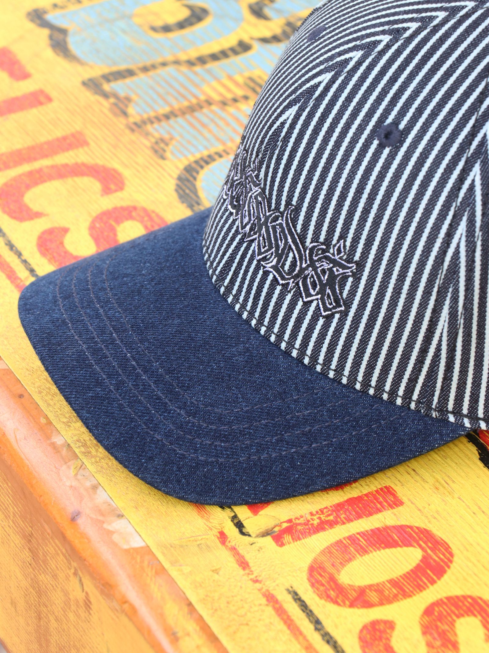 SKANDA カーブバイザーミドルキャップ / SKANDA Curve Visor Middle Cap (HICKRY×DENIM)