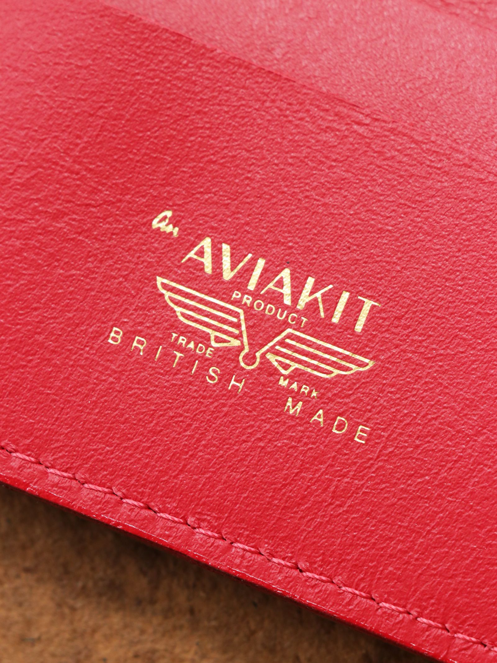 LEWIS LEATHERS CARD CASE (RED)