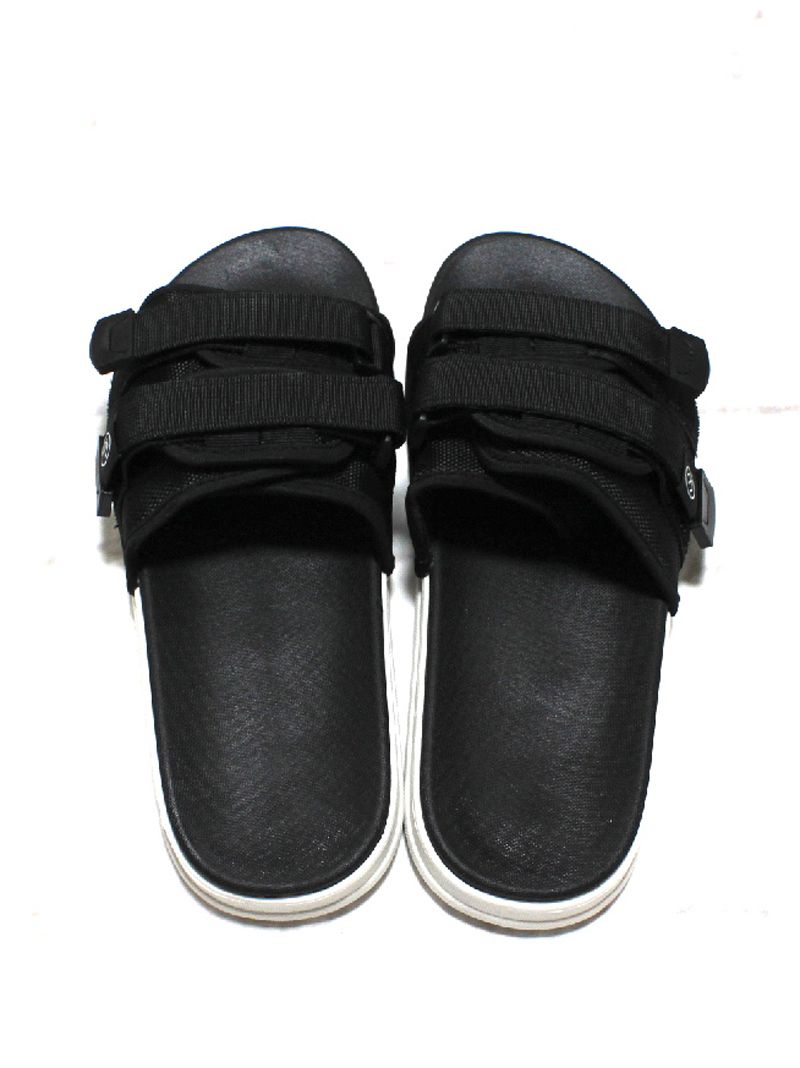 W STRAP SANDAL (BLACKxWHITE)