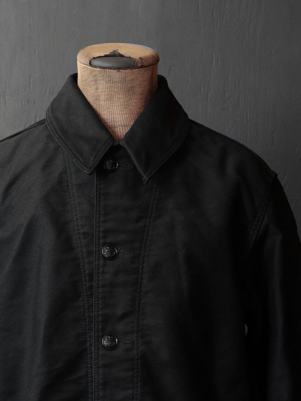 BLACK SIGN - BS MOLESKIN UTILITY JACKET (BLACK) | SKANDA