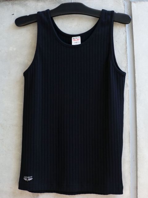 DROPPED STITCH AVIAKIT TANK TOP (BLACK)