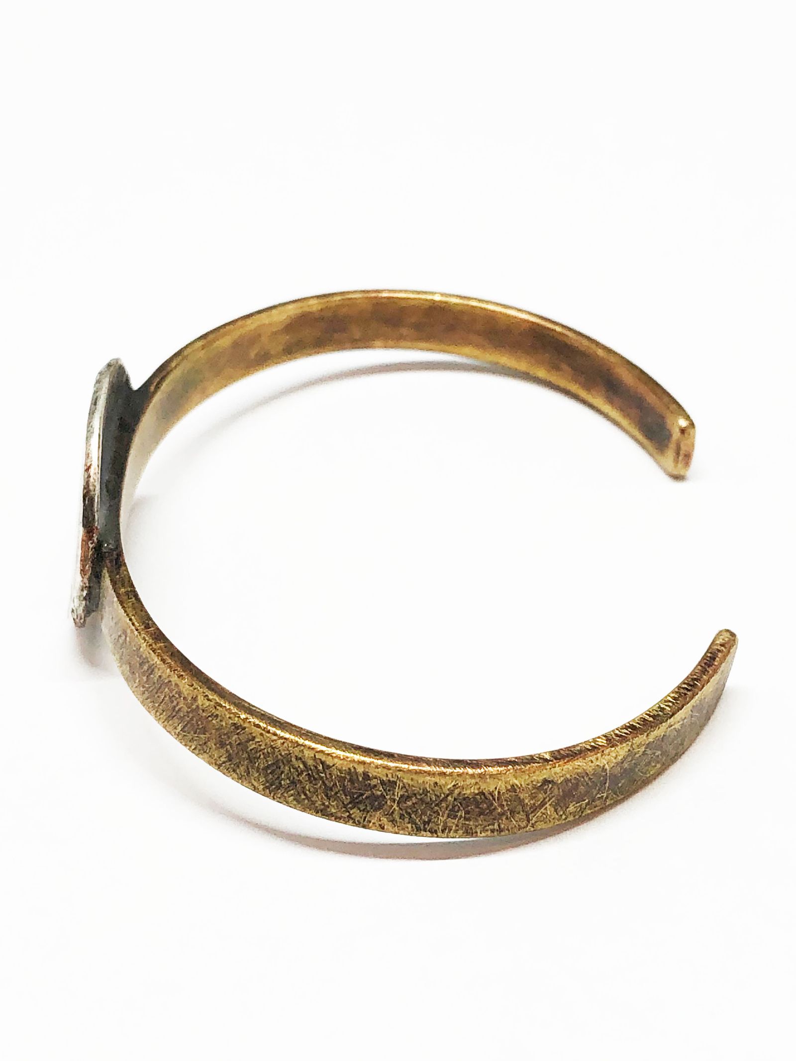 "WATARIDORI" カスタムバングル / "WATARIDORI" Custom Bangle(Brass x Silver 925)