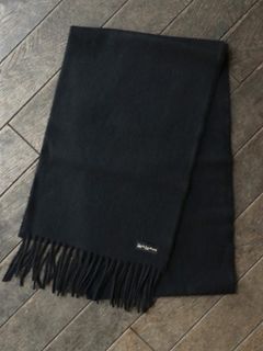 SCOTISH WOOL SCARF (BLACK)