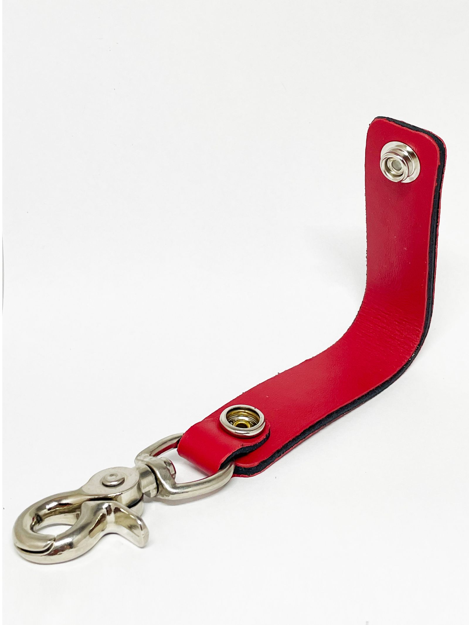 LEWIS LEATHERS BELT LOOP KEYRING Mk2 (RED)