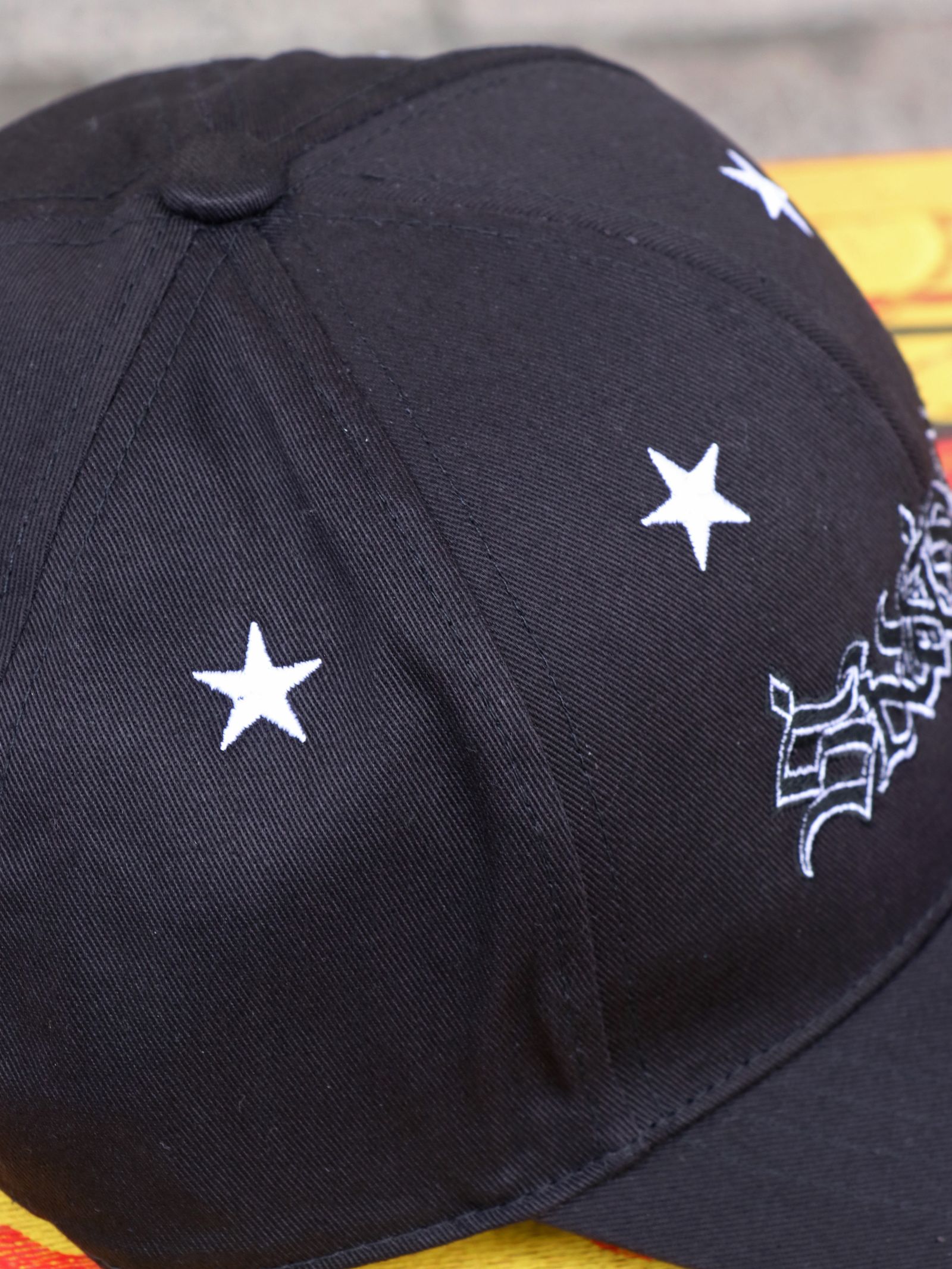 SKANDA カーブバイザーミドルキャップ / SKANDA Curve Visor Middle Cap (BLACK×WHITESTAR)