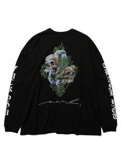 スカルグラフィックオーバーサイズロングスリーブTシャツ / SKULL GRAPHIC OVERSIZED LONG SLEEVE TEE