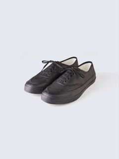 【PEANUS&CO. x ACVM】 WAXED COTTON P-DECK SHOES (BLACK)