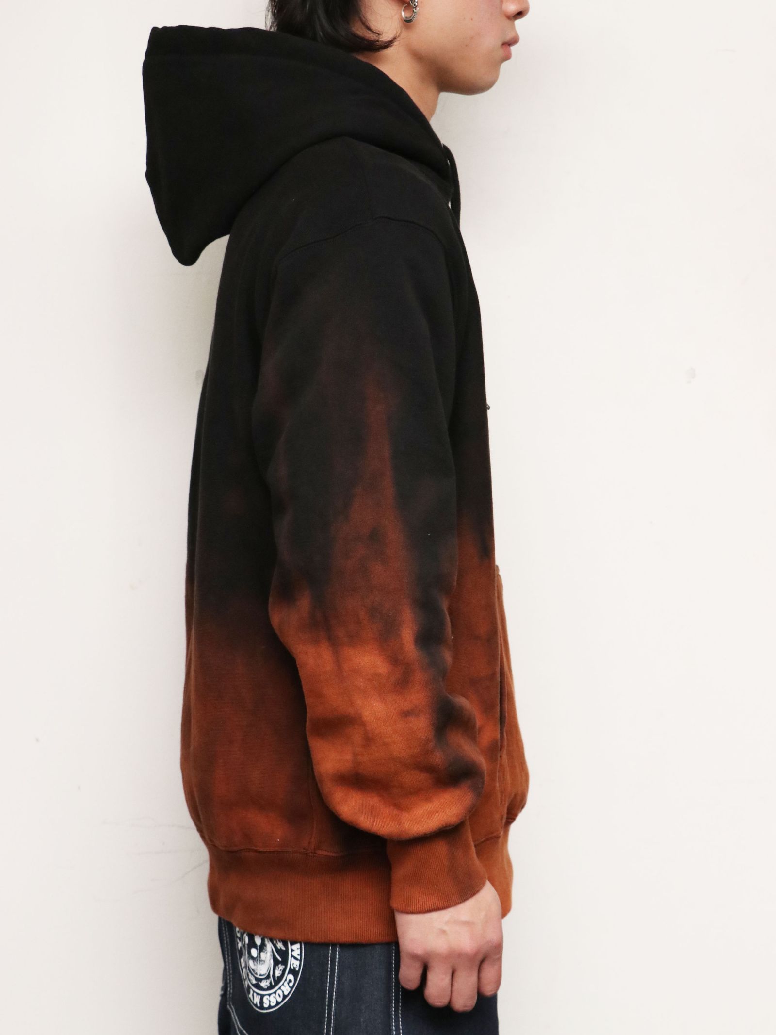 オリジナルヘビーオンスブリーチパーカー(ブラック) / ORIGNAL HEAVY OZ BLEACH PARKA (BLACK)