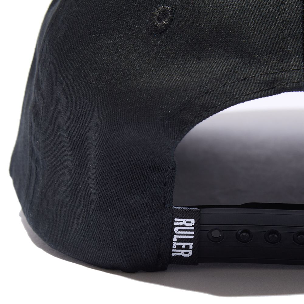 I.D. PATCH TWILL 5 PANEL CAP (BLACK)