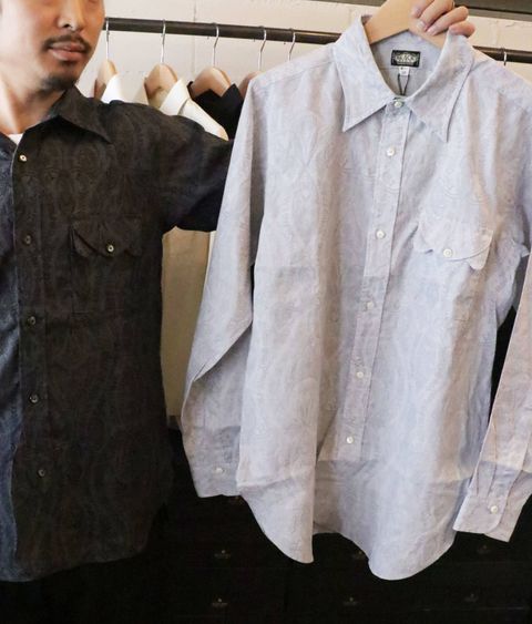 Paisley Pattern Masonic Shirt (BLACKSIGN 2019 SS COLLECTION)
