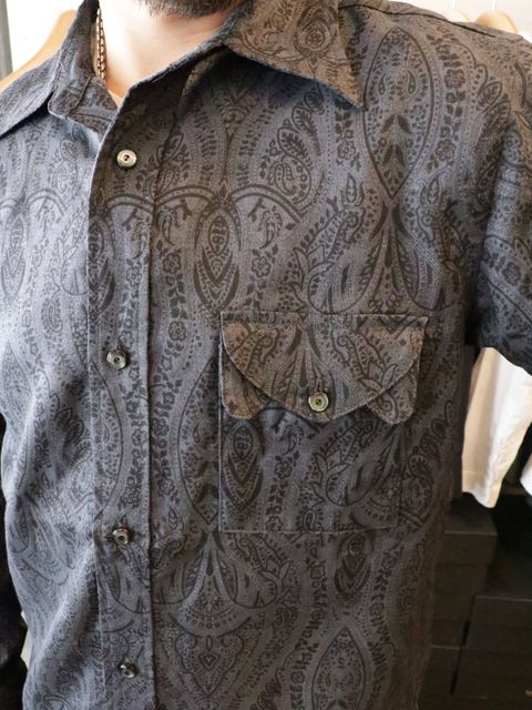 Paisley Pattern Masonic Shirt (BLACKSIGN 2019 SS COLLECTION)