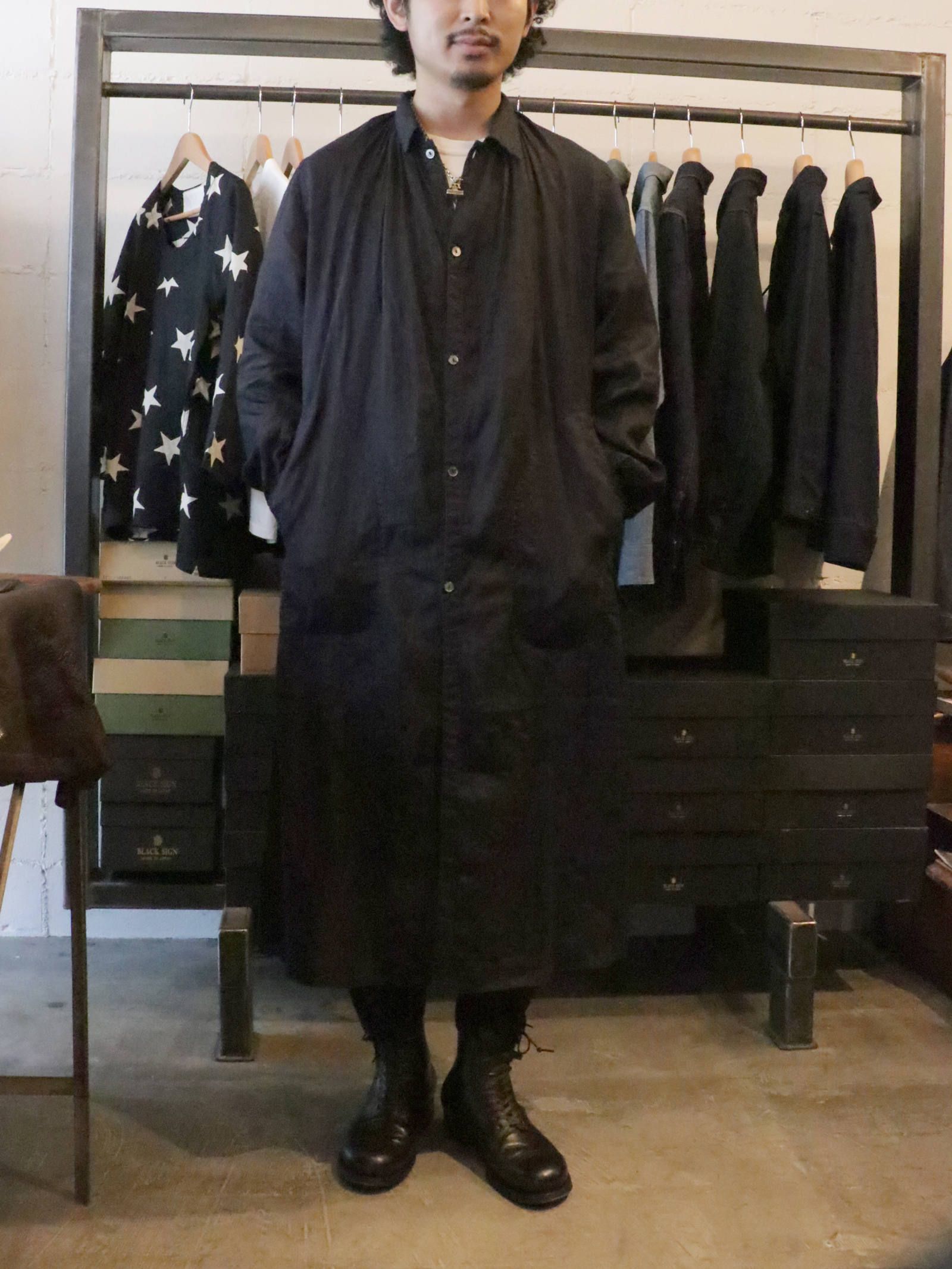 French Gather Coat / BLACKSIGN 2019 SS COLLECTION | 33 | SKANDA