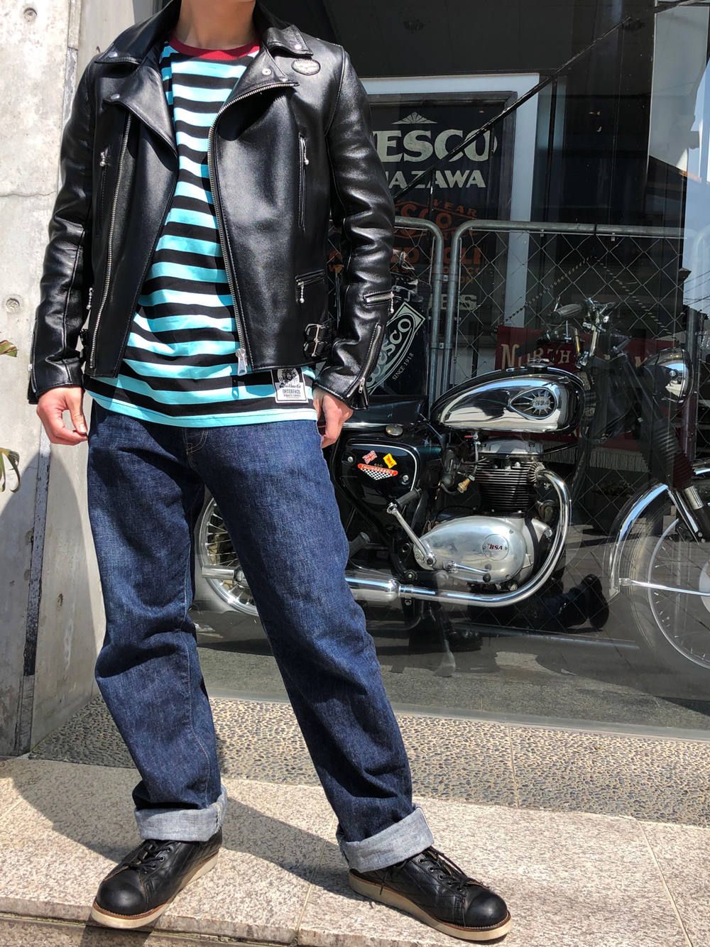 Lewis Leathers ×ストリート