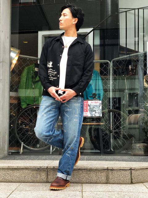 BY GLADHAND×FULL COUNT DENIMをメインとしたアメカジスタイル