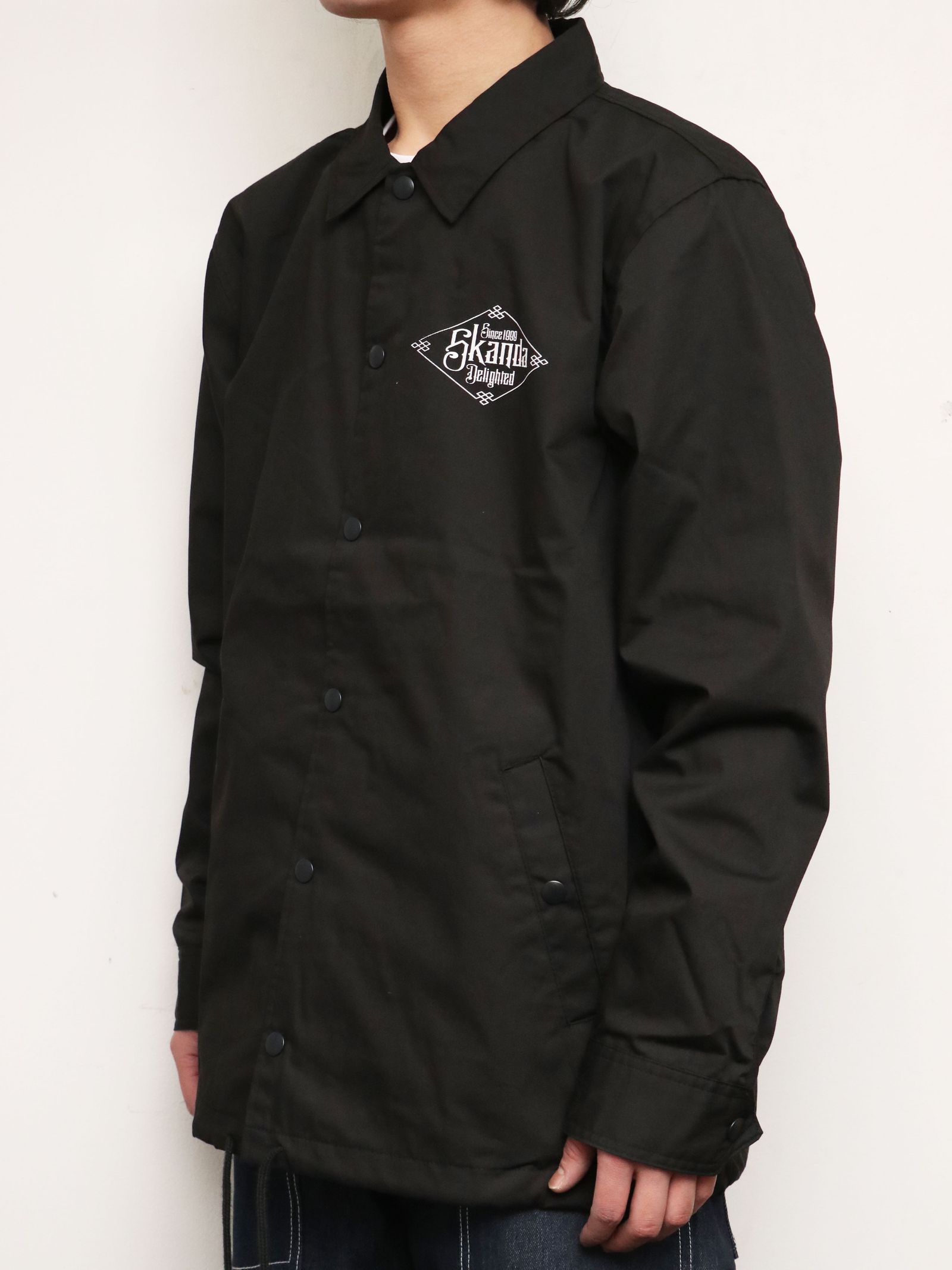 SKANDA ORIGNAL T/C コーチジャケット (ブラック) / SKANDA ORIGNAL  T/C COACH JACKET (BLACK)