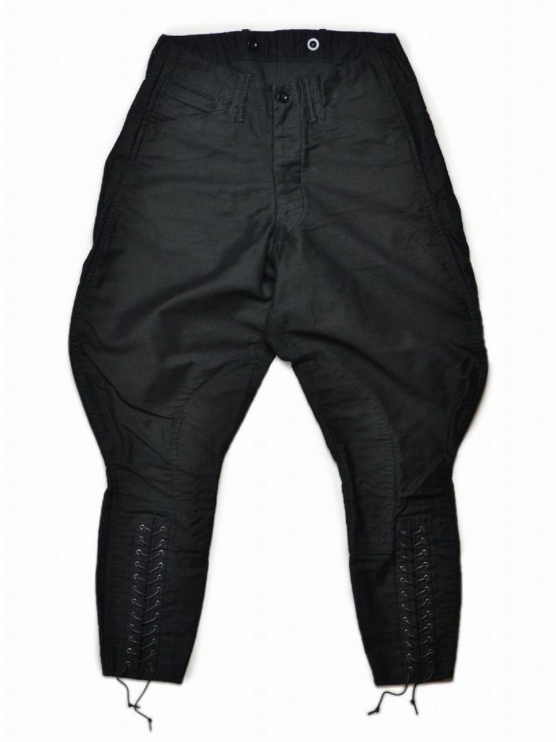 BLACK SIGN - MOLESKIN SHERIFF BREECHES (SILKY BLACK) | SKANDA