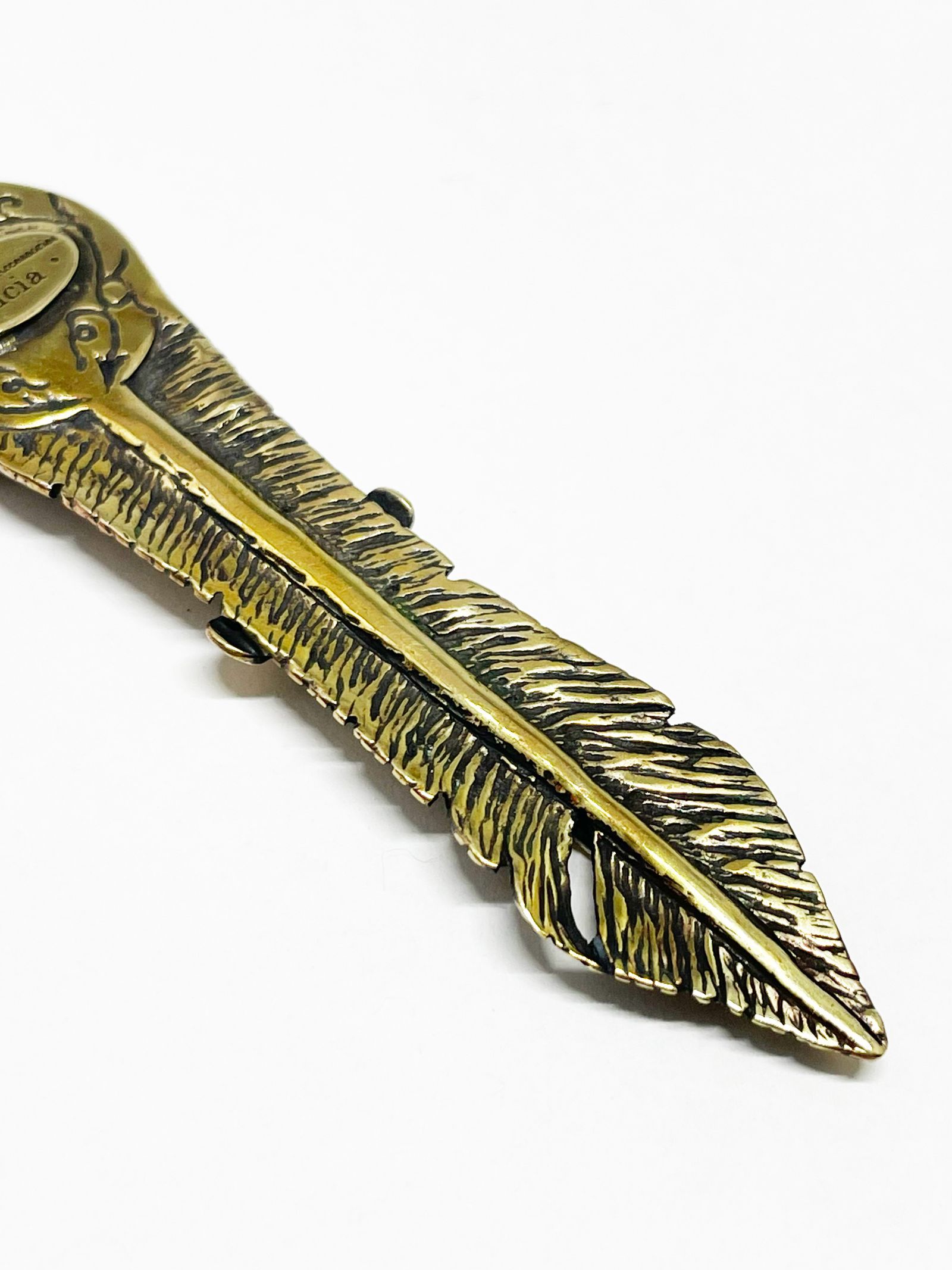 AGUILA MEXICANA FEATHER (LARGE) (BRASS)