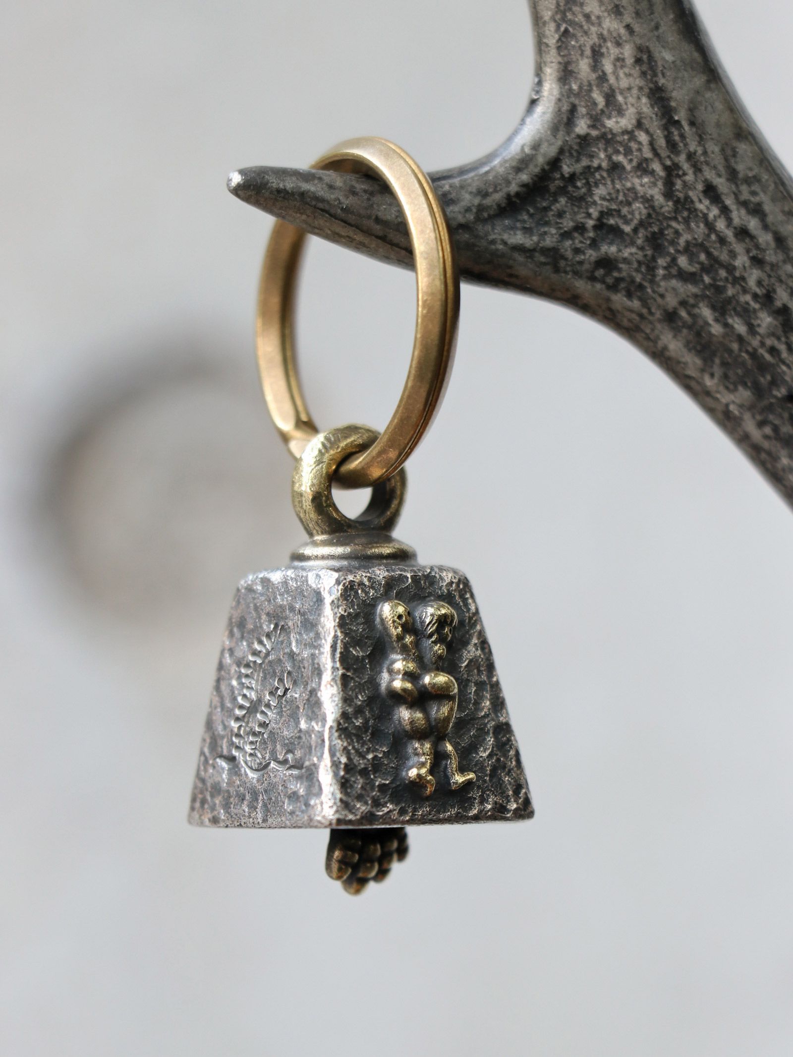 LUCKY BELL ”角” ( Silver925 x Brass) Medium