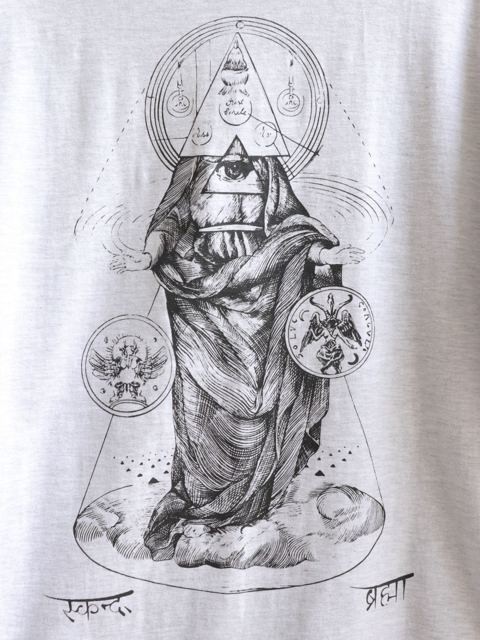 "DARK MATTER" L/S TEE / "DARK MATTER" ロングスリーブTシャツ (アッシュグレー）