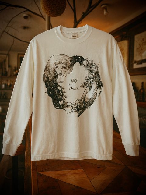 YgG DrasiL L/S TEE DESIGN by YUIKA (WHITE)
