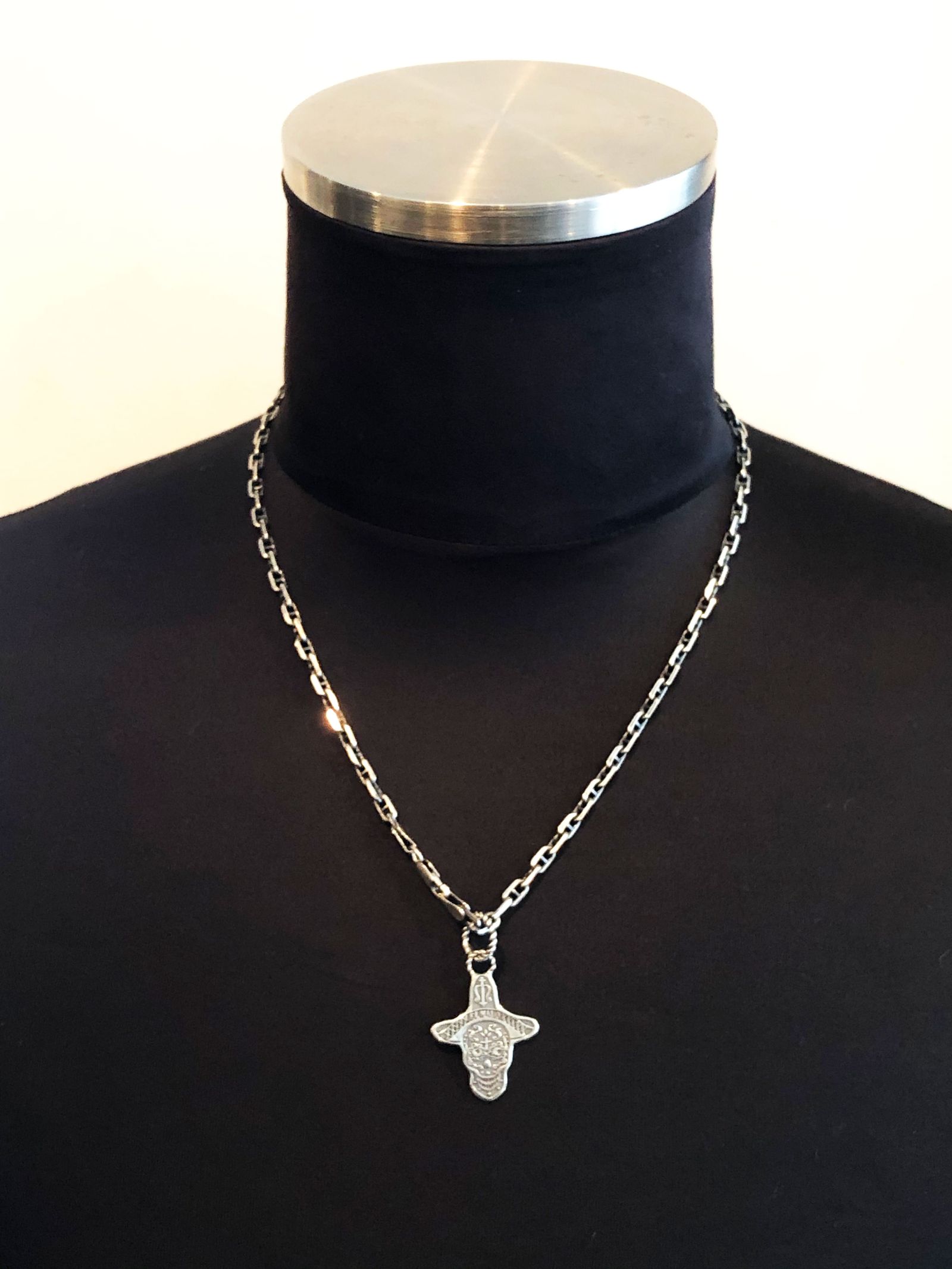 MEXICAN SKULL NECKTOP (SILVER925)