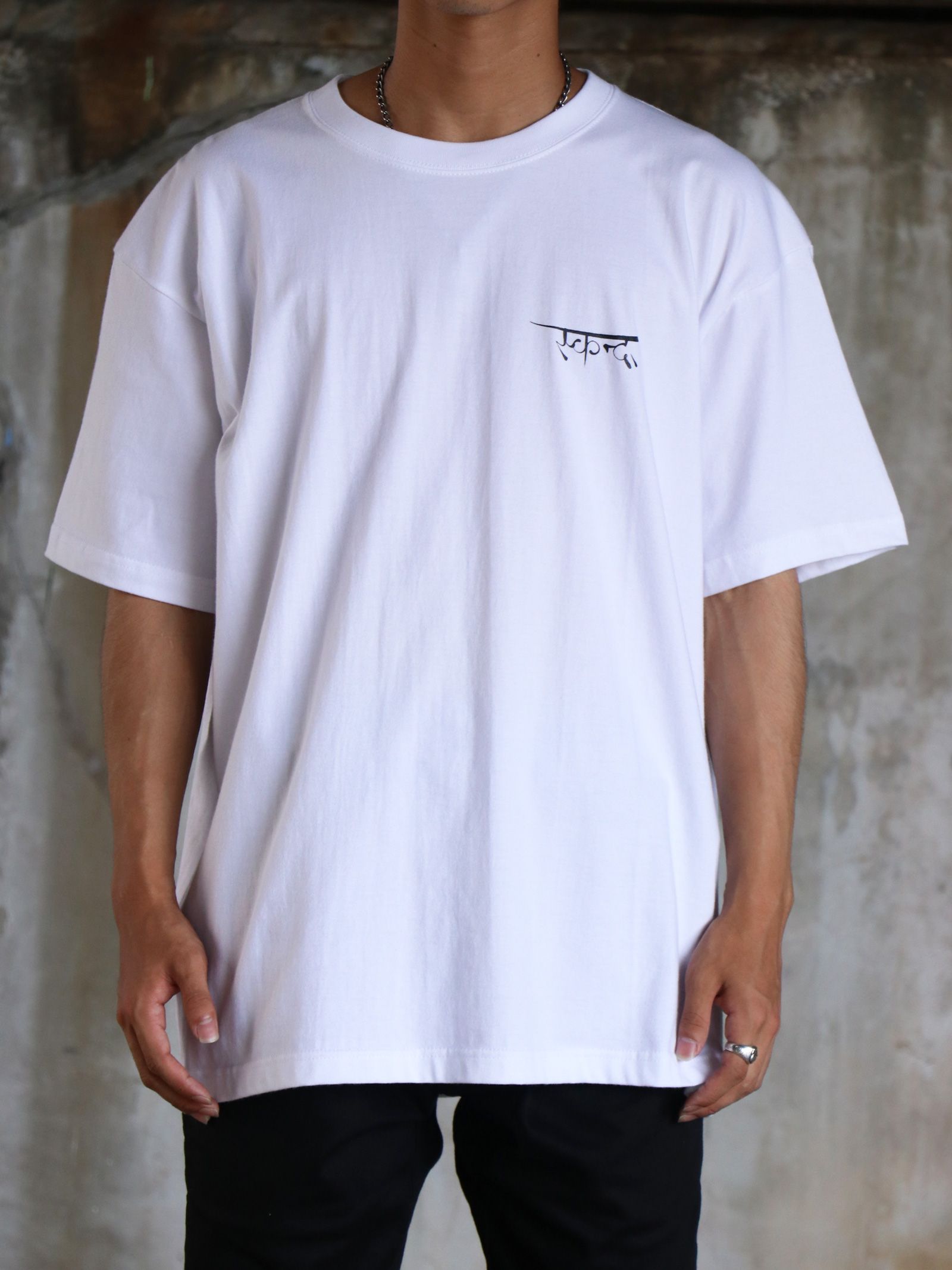 "DARK MATTER" S/S TEE / "DARK MATTER" Tシャツ(ホワイト)