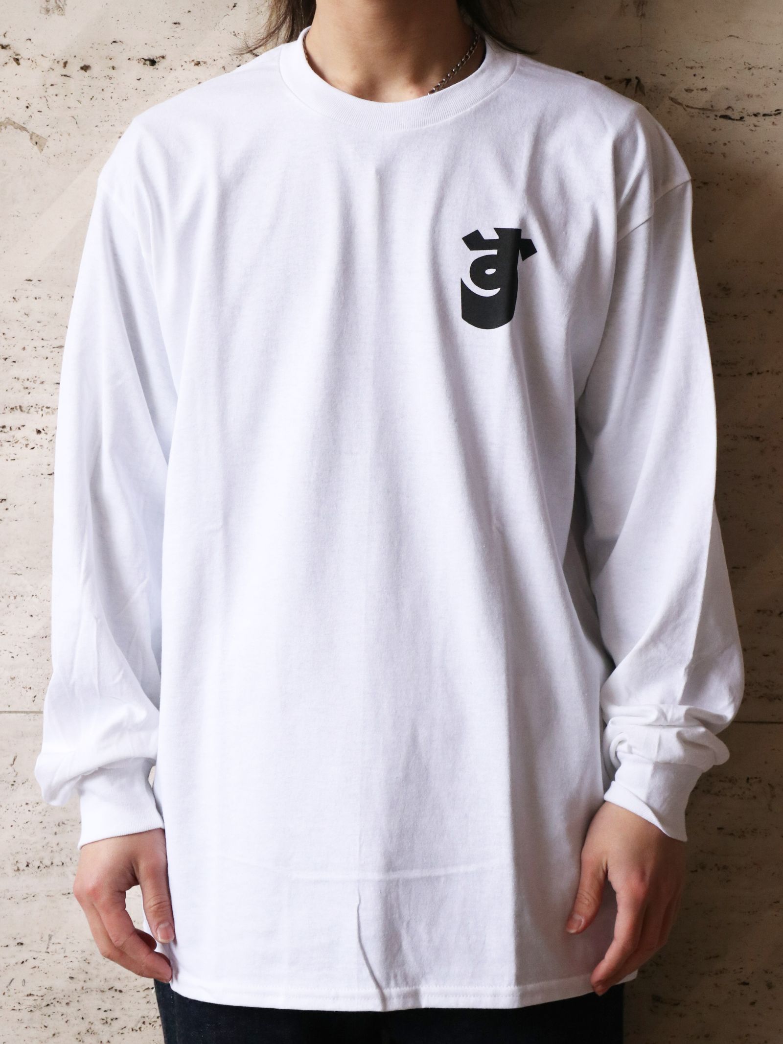 "達磨" L/S TEE (WHITE)