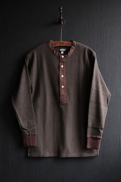 HENLEY NECK AMISH UNDER WEAR (SOLDIER GREEN)