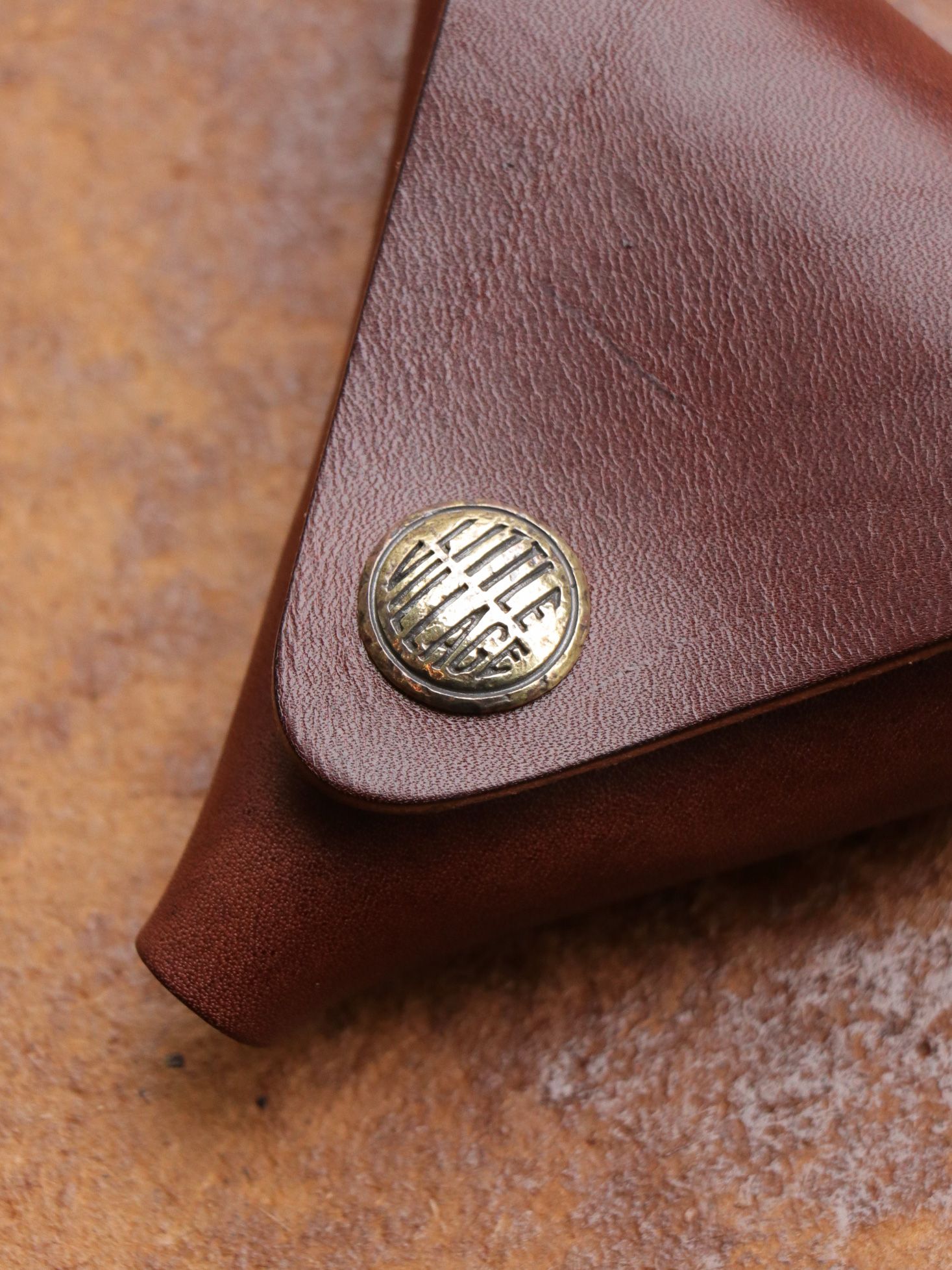 コインケース "ドリトス" (ブラウン×真鍮) / COIN CASE "DORITOS"(BROWN×BRASS)