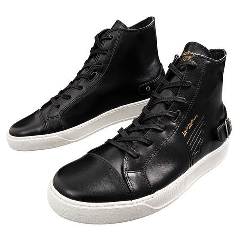 (3月8日11時より発売開始) EMBOSSED LEWIS LEATHERS SNEAKERS (BLACK)