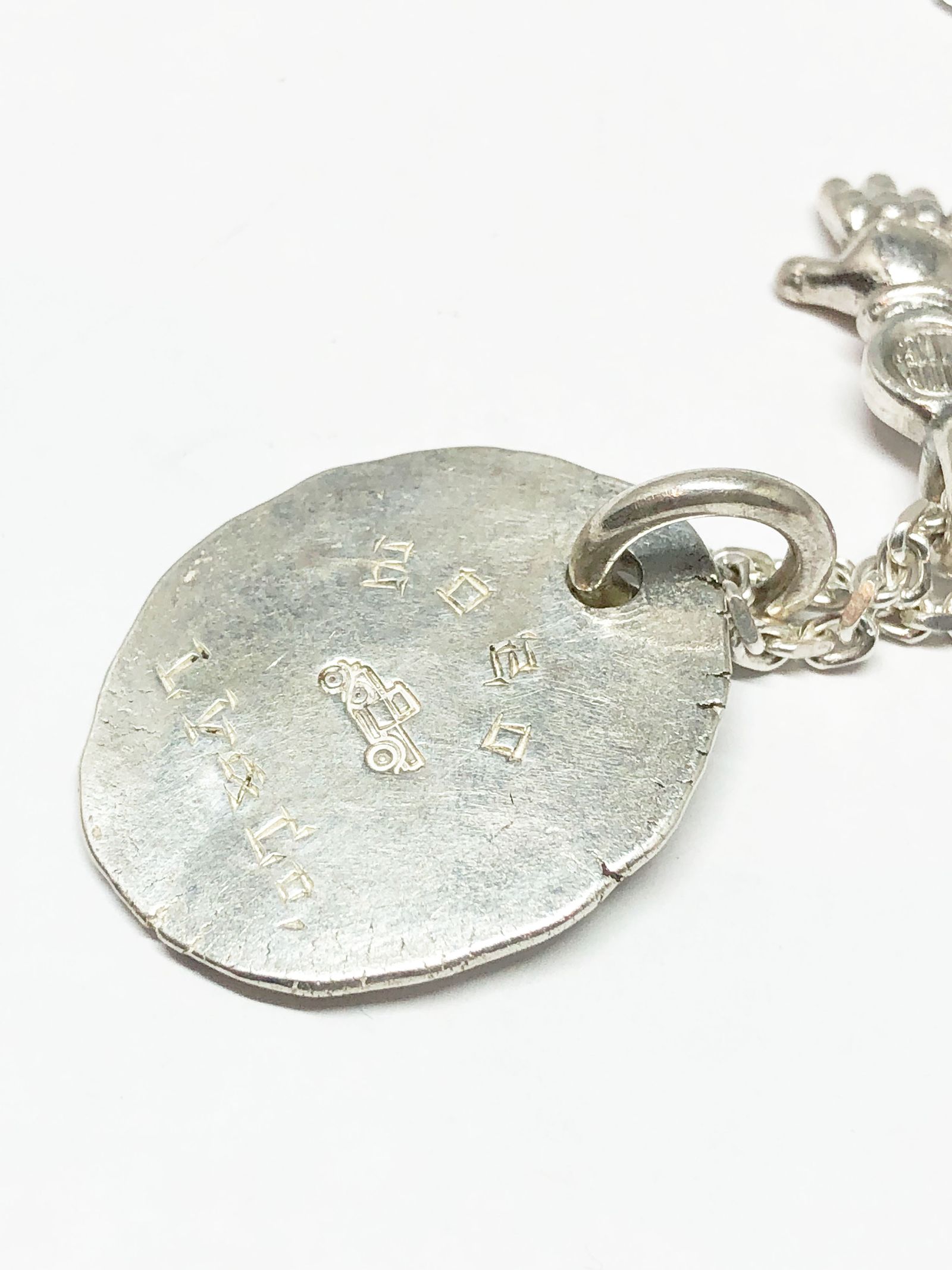 Custom Metal Pendant " L O V E " w/ LVC Chain "Small"