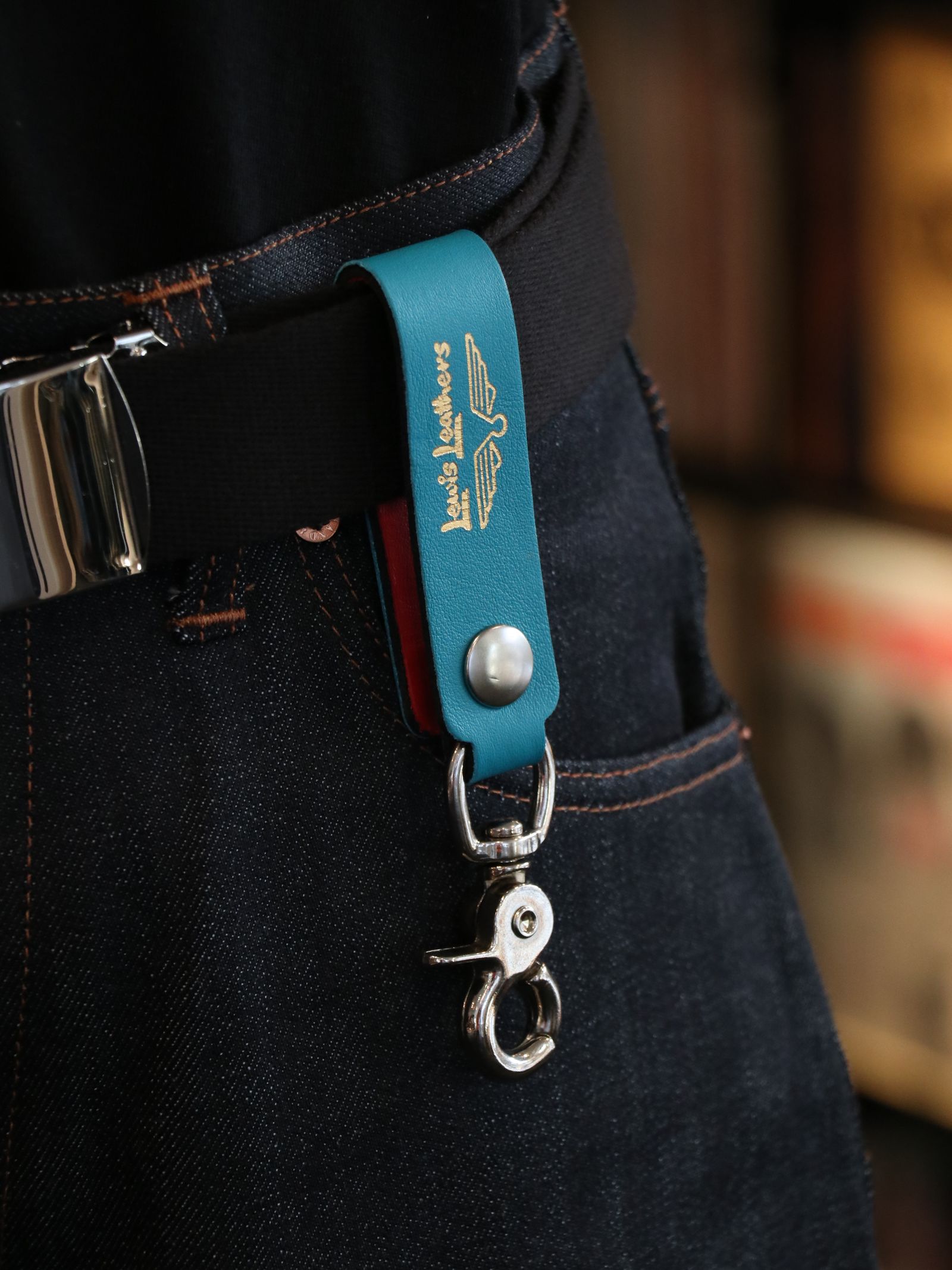 Lewis Leathers - LEWIS LEATHERS BELT LOOP KEYRING MK2 