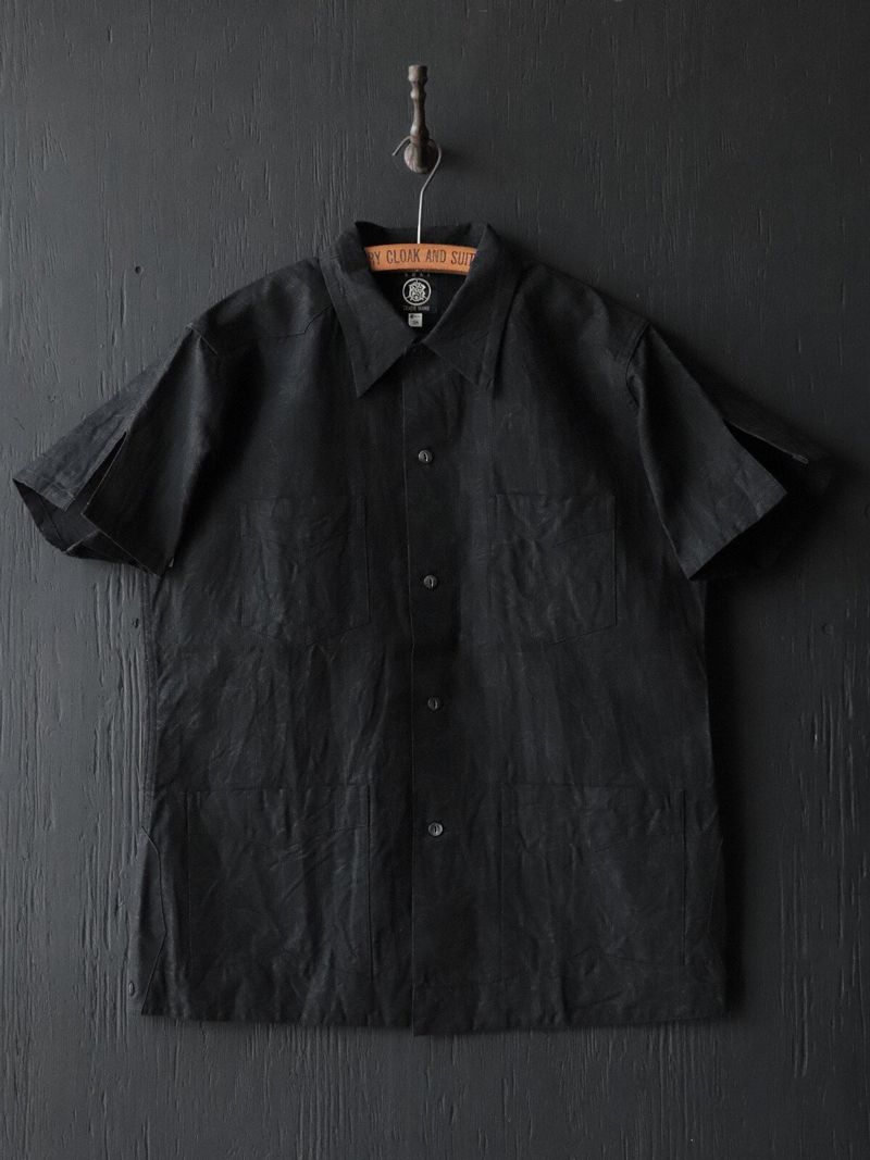 “BAMBOO GROVE”CIGAR SHIRT (BLACK BAMBOO)