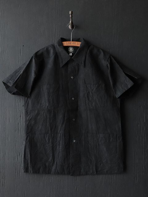 “BAMBOO GROVE”CIGAR SHIRT (BLACK BAMBOO)
