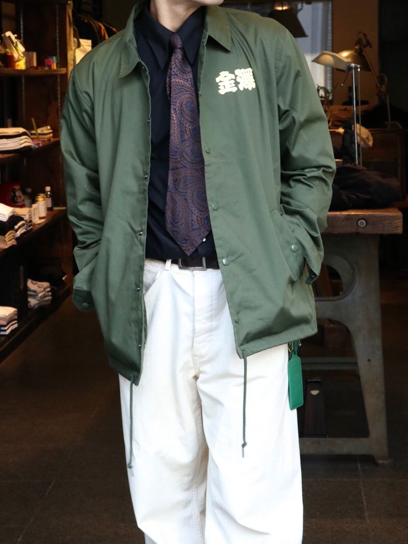 “IDATEN” TC COACH JACKET (GREEN)