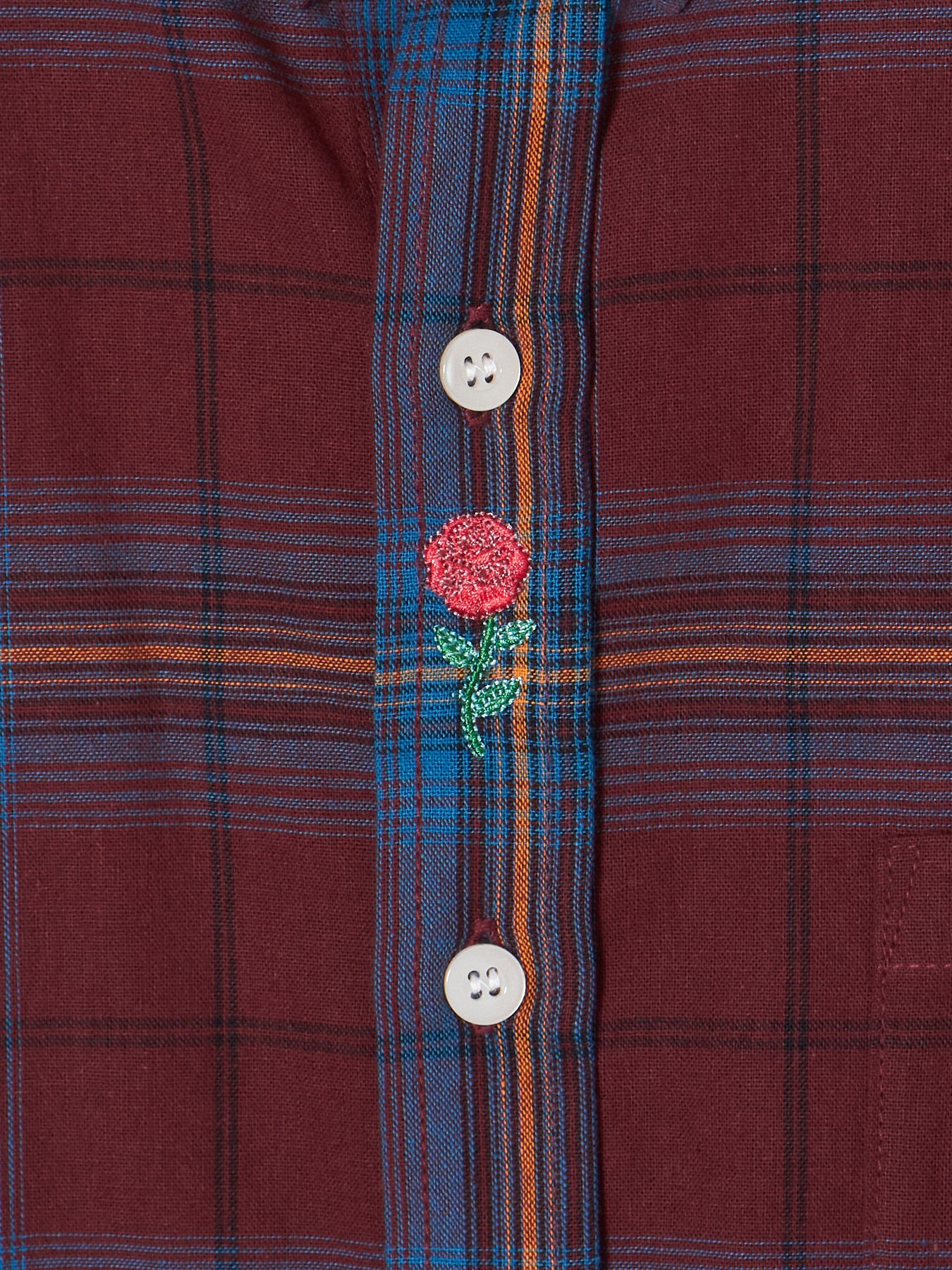 チェック ボタンダウンシャツ / CHECK B.D SHIRT (RED)