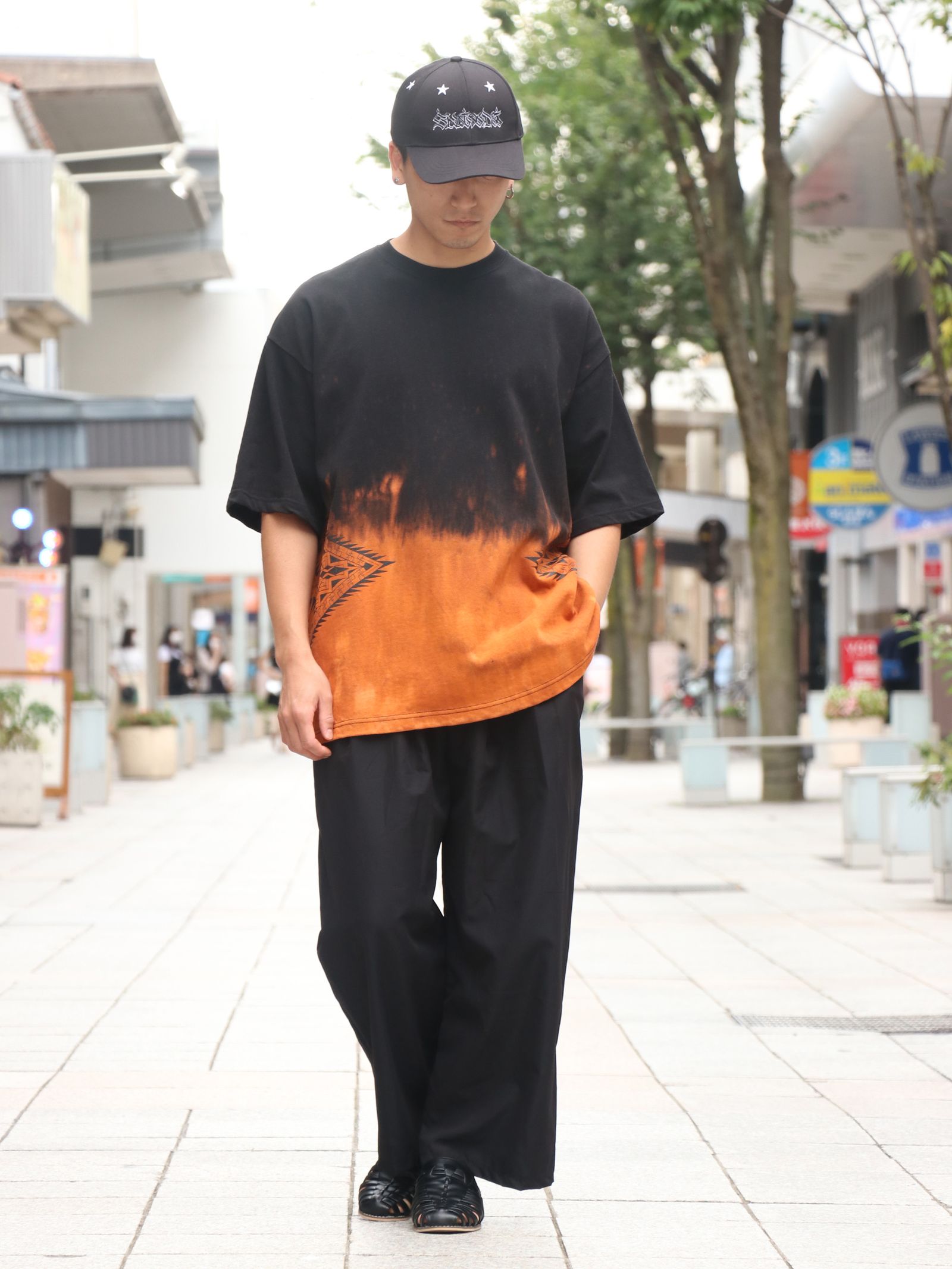 SKANDA オリジナルブリーチ ビッグTシャツ / SKANDA ORIGNAL BLEACH BIG TEE