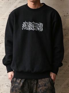 MOZYSKEY×SKANDA "疾風迅雷"SWEAT CREW NECK (BLACK) / 別注スウェット (ブラック)